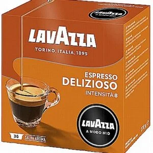 36 קפסולות לוואצה מקוריות א מודו מיו DELIZIOSO Lavazza Amodo-Mio
