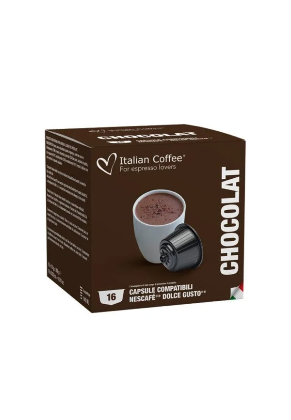 16 קפסולות איטלקיות דולצ׳ה גוסטו שוקולד Italian Coffee Chocolat